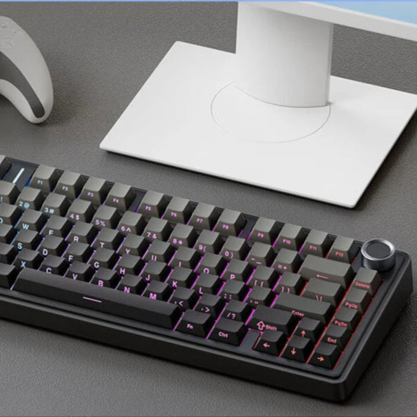 AULA F75 OEM RGB Customized Hot-Swap PBT 75% 80 Keys Bluetooth 5.0/2.4G Wireless/Wired Game Mechanical Keyboard Gasket Original